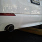 Megan Racing Supremo Exhaust System Single Burnt Rolled Tip for BMW F10 5 Series 2011+ T304 Stainless Steel 63mm ID 89mm OD MR-ABE-BF10-VO-RR+RL