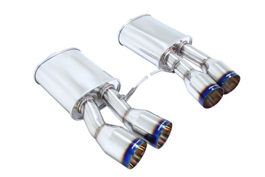 Megan Racing - Supremo Axle Back Exhaust for BMW M6 Coupe 2013-2019 T-304 Stainless Burnt Tip