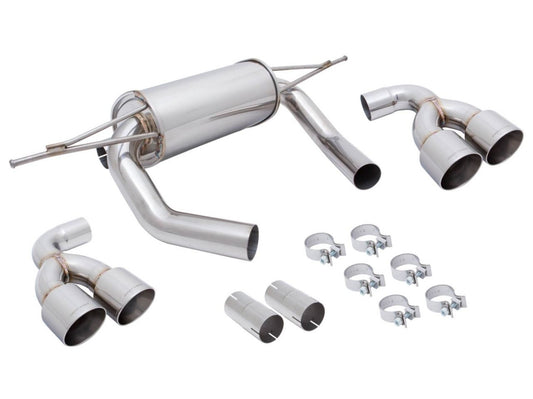 Megan Racing Axle Back Exhaust for BMW M4 F82 2015+ Stainless T-304 Quad Tip - Various Finishes