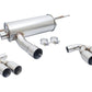 Megan Racing Axle Back Exhaust for 2016+ BMW M2 F87 - T-304 Stainless Steel, Black Chrome Finish
