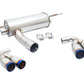Megan Racing Axle Back Exhaust for 2016+ BMW M2 F87 - T-304 Stainless Steel, Black Chrome Finish