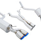 Megan Racing Axle Back Exhaust for 2012-2015 Mercedes Benz C63 AMG - Stainless Rolled Tips