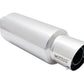 Megan Racing Universal Exhaust Muffler for 19.5" Length, 6" Height, Stainless Steel, Silver Chrome Finish