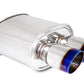 Megan Racing Muffler Universal MVO for 2010to2025 18" Length 6.5" Height 2.4" Inlet ID 3.2" Tip OD 3.5" - Various Tip Styles
