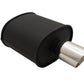 Megan Racing Muffler Universal MVO for 2010to2025 18" Length 6.5" Height 2.4" Inlet ID 3.2" Tip OD 3.5" - Various Tip Styles