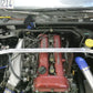 Megan Racing One-Piece Racing Spec Strut Bar - Front for 1989-1998 Nissan 240SX Aluminum MR-SB-NS13FU-1P