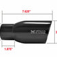 Megan Racing Universal Exhaust Tip for 3.5" Black Chrome 2.5" Piping - MR-UT-BC01