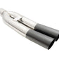 Megan Racing Universal Dual 3\" Exhaust Tip Blast Pipe Style Angled Cut