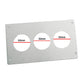 Aluminum Radio Replacement Plate Cover 52mm Gauge For Foxbody Mustang 87-93