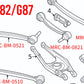 Megan Racing Camber Arm Upper for 2020+ BMW M2/M3/M4 (G87/G80/G82) Adjustable with Spherical Bushings MRS-BM-0821