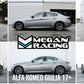 Megan Racing Lowering Springs for Alfa Romeo Giulia 2017+ (EXC Quadrifoglio) - MR-LS-ARG17