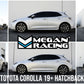 Megan Racing Lowering Springs Front & Rear for 2019+ Toyota Corolla Hatchback Drop: 36mm/35mm SAE 9254 Cold Wound Steel Powder Coated - MR-LS-TCO19H