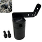 Adjustable Billet Baffled Oil Catch Can Reservoir Tank Racing 2-Port V2 Bracket