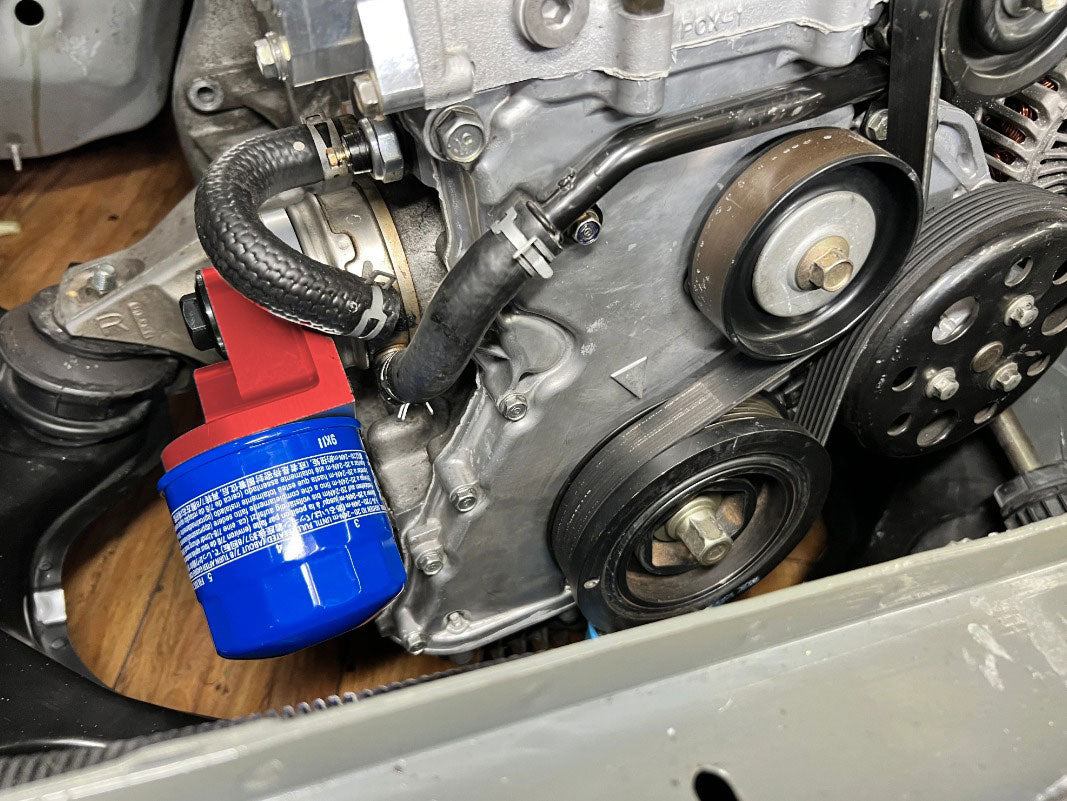 90 Degree Oil Filter Relocation Adapter For Honda EG EK Civic K B D H F Series