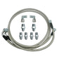 SS Braided Transmission Cooler Hose Lines Fit For TH350 700R4 TH400 52" Length