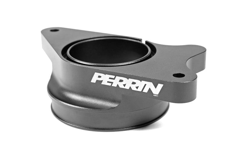 Perrin [22-24 WRX, 20-25 LGT/OBXT] Black 3in Turbo Inlet Hose w/ Nozzle - Short