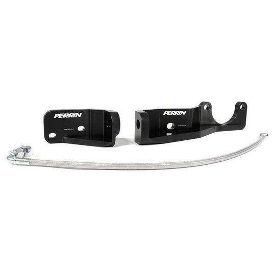 Perrin [15-21 WRX/STI] Pitch Stop Mount Brace Black | SP-DRV-112BK