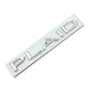 PLAID Letter Badge Emblem | Premium Alloy | 3M Adhesive | 4 Finishes Available