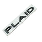 PLAID Letter Badge Emblem | Premium Alloy | 3M Adhesive | 4 Finishes Available