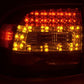 Porsche Cayenne Type (9PA) Black/Clear LED Taillights(2002-2006)