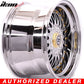 17x10in Hayame Wheel Full Platinum & Gold Rivets 5X100 5X114 x4