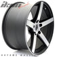18x9.5 Hayame Wheel Matte Black Machined Face 5 x 112 Squared x4