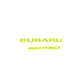 Racing Art Subaru Symmetrical AWD Trunk Emblem - Black/Red/Neon Yellow/White [Universal, Including WRX / STI / Forester / Crosstrek]
