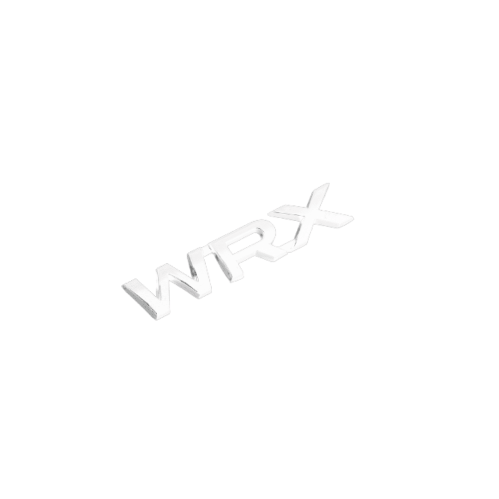Racing Art WRX Trunk Emblem - Red / Black / Neon Yellow / White [Universal]