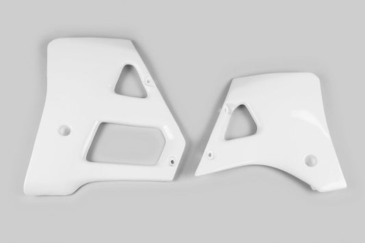 UFO Plast RADIATOR COVERS - WHITE 046 - YAMAHA YA02815-046
