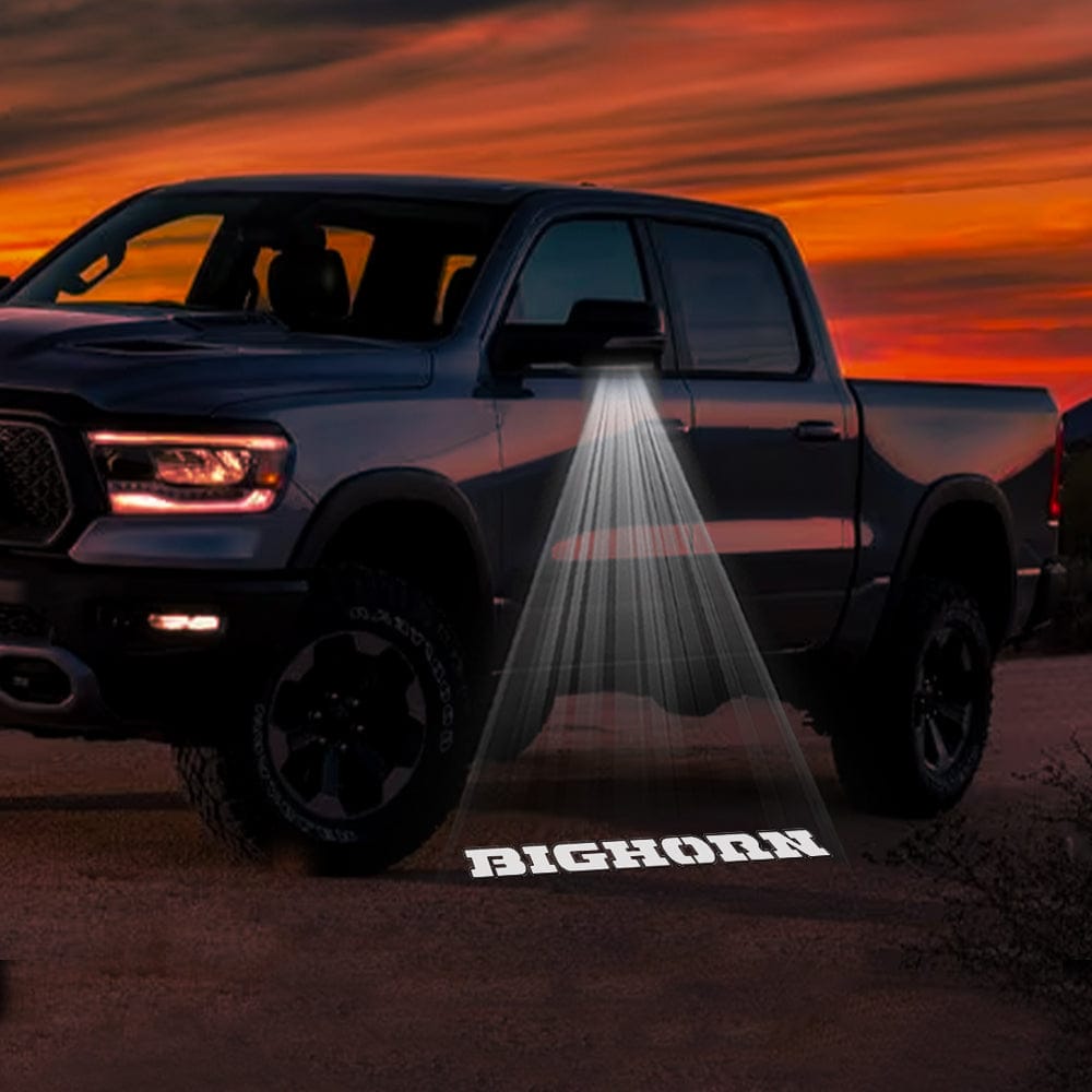 RAM 3500 3rd/4th/5th Gen Premium Side Wing Mirror Puddle Lights Various Designs - 2003-2026
