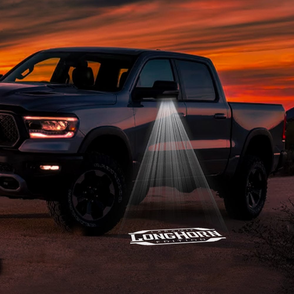 RAM 2500 3rd/4th/5th Gen Premium Side Wing Mirror Puddle Lights Various Designs 2003-2026