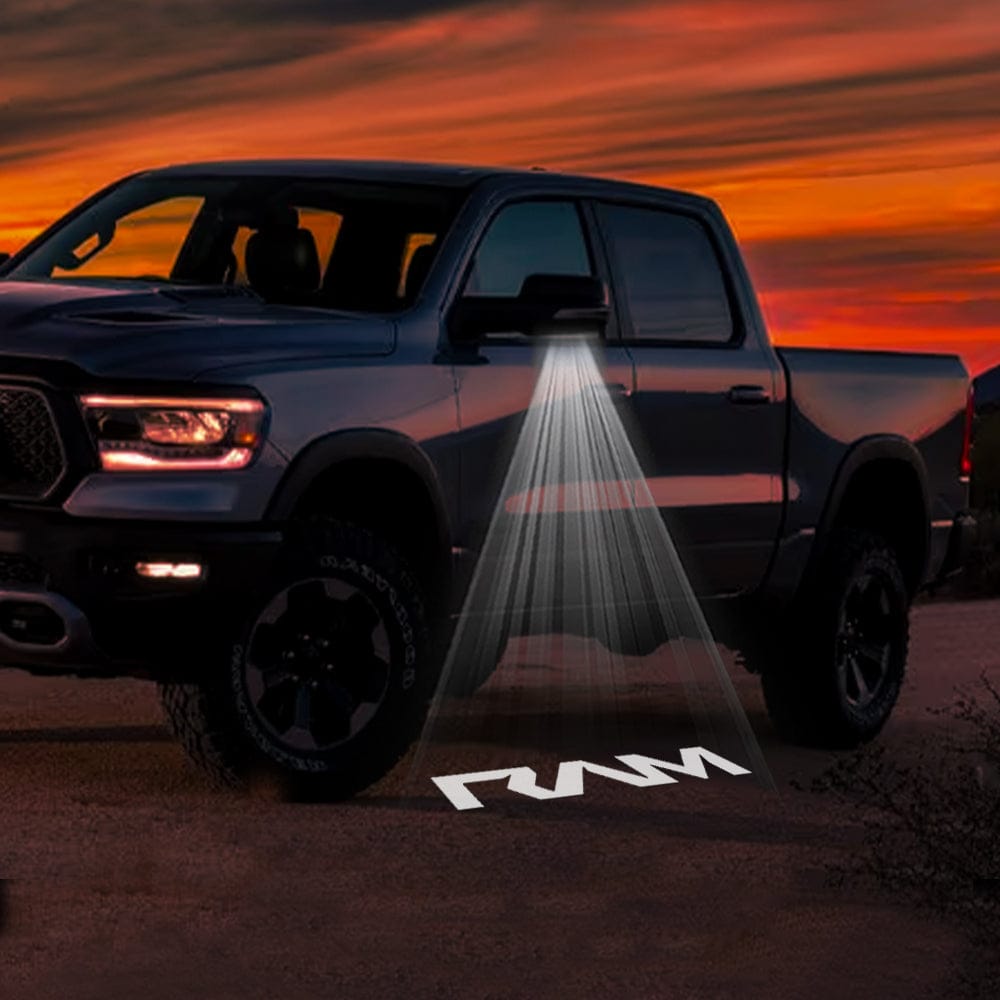 RAM TRX Premium Side Wing Mirror Puddle Lights Various Designs 2021-2024