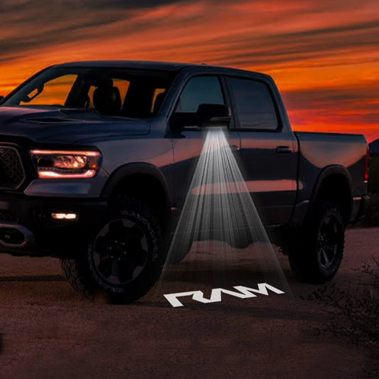 RAM 3500 3rd/4th/5th Gen Premium Side Wing Mirror Puddle Lights Various Designs - 2003-2026