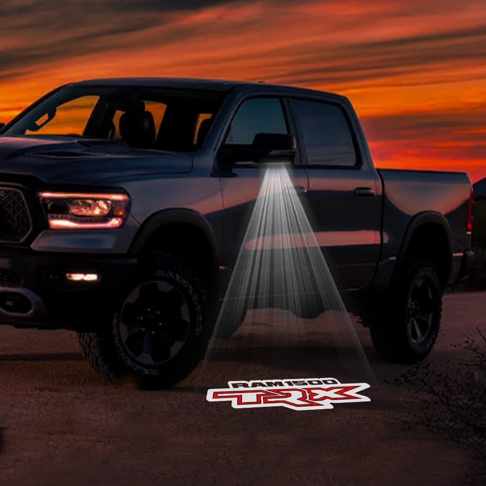 RAM 3500 3rd/4th/5th Gen Premium Side Wing Mirror Puddle Lights Various Designs - 2003-2026
