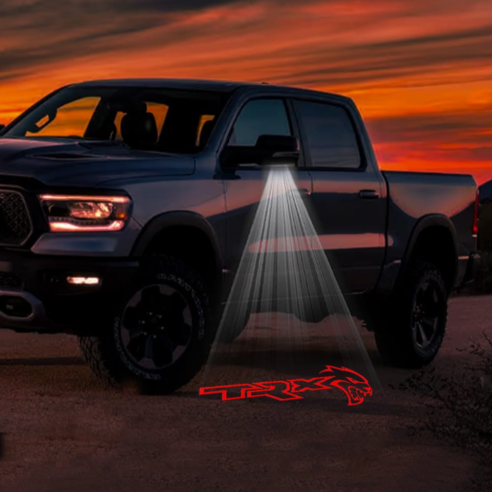 RAM 2500 3rd/4th/5th Gen Premium Side Wing Mirror Puddle Lights Various Designs 2003-2026