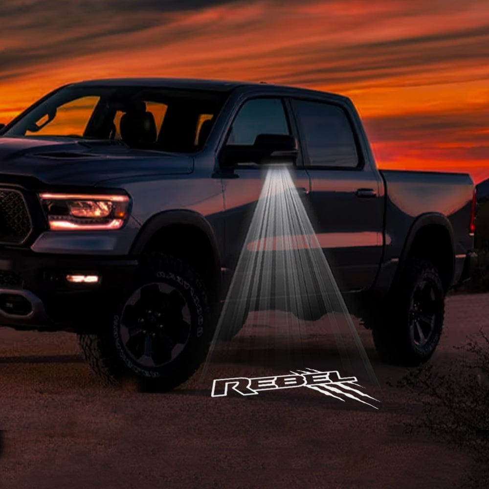 RAM 3500 3rd/4th/5th Gen Premium Side Wing Mirror Puddle Lights Various Designs - 2003-2026