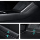 Real Dry Carbon Fiber Center Console Combo Side Panel & Charging Pad Overlay for Model 3 Highland & New Model Y