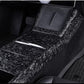 Real Dry Carbon Fiber Center Console Combo Side Panel & Charging Pad Overlay for Model 3 Highland & New Model Y