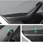 Real Dry Carbon Fiber Door Armrest Cover Overlays for Model 3 Highland