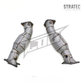 High‑Flow Catted Stainless Steel Downpipe with Heat Shield for Nissan GT‑R R35 3.8TT
