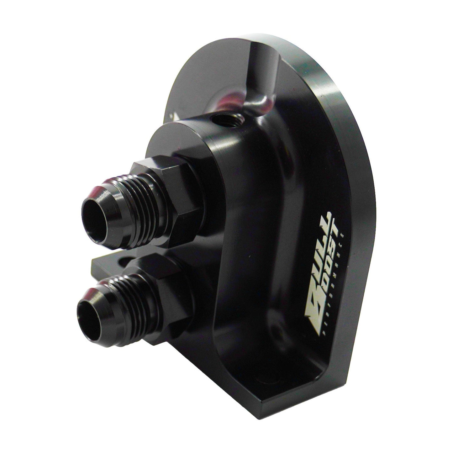 Billet Remote Oil Filter Relocation Mounting Bracket -10 AN with Pressure Port