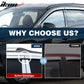 2011-2014 Hyundai Sonata Tape-On Chrome 4PCS Window Visors Guards ABS