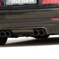 Rieger BMW E46 Coupe/Convertible Rear Skirt - M Look