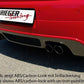 Rieger VW Golf 5 Rear Skirt Extension - Black ABS