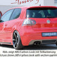 Rieger VW Golf 5 Rear Skirt Extension - Black ABS