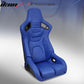 Universal Reclinable Bucket Racing Seat Dual Slider PU Carbon Leather
