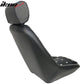 Mid-Sized Classic Black Faux Bucket Seat w/ Slidersin Leather PU