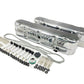 Aluminum finned Valve Covers w/ Coil Mounts & Cover for LS Engine Polished
