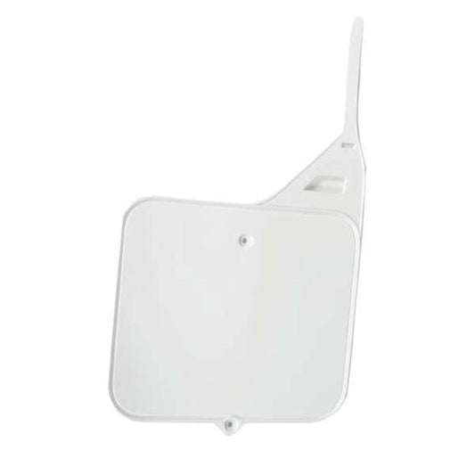 UFO Plastic Front Number Plate White (KA04730-047)