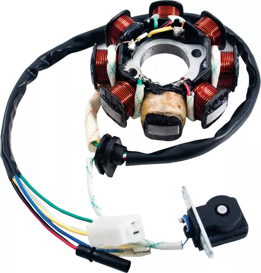 08-0205 Mogo Parts 50Cc 8-Coil Magneto/Stator Vertical/Gy6 4-Stroke
